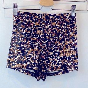 American Apparel leopard hot shorts rare NWT dead stock 🐆✨